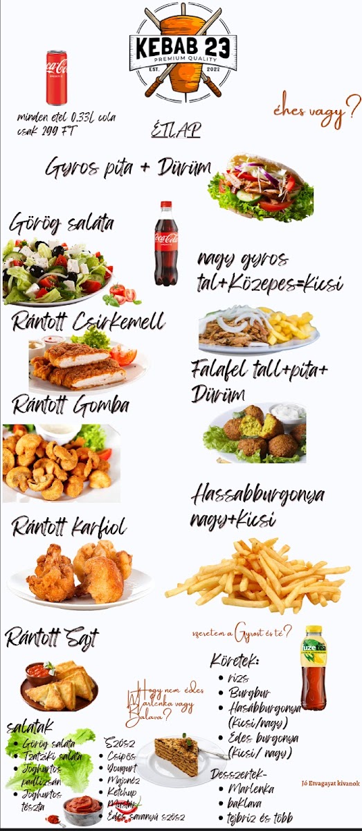 Menu Kebab 23 Soroksár-1